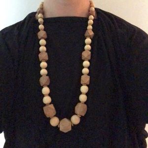 🌟Vintage wooden bead necklace